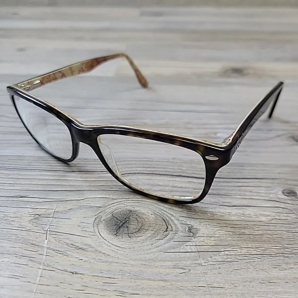 Ray BAN RB5228 5057 Eyeglasses Brown Tortoise Beige‎ FRAMES ONLY 53-17 140 Logo